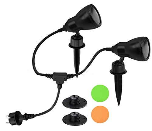 Trango 2-flammiger LED Gartenstrahler inkl. 2x LED Leuchtmittel 230V (TG3077)