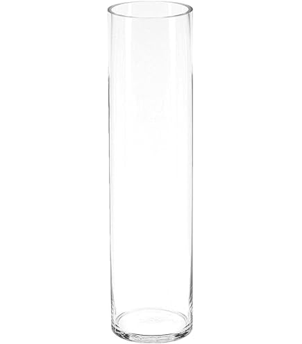Copa Martini Decorativa De Cristal Transparente - Jarrón Alto 50cm Para Flores O Decoración Moderna