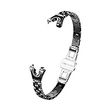 VRTUR Damen Armband Exquisite Shiny Hand Kette Silber Kristall Armbänder für Frauen Mädchen Schmuck Zubehör Geschenk, Größe Einstellbar (,Schwarz)