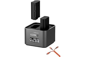 Hähnel ProCube 2 Doppel-Ladegerät für Canon LP-E6, LP-E6n, LP-E6NH / LP-E8 / LP-E17