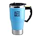 Produktbild SP Edelstahl-Kaffeetasse Coffee Cup 350ml Selbstrührende Becher Self Stirring Mug Elektrische automatische rührende Kaffee Teetasse Fauler Selbstrührende Becher Selbstmischkaffeetasse für Morgen , Blue , 450ml