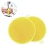 Produktbild Silikon-Wäscher für Geschirrspüler, HanDingSM lebensmittelechtem antibakterielle Geschirrspülmittel Silikonbürste für Küchengeräte, Obst und Gemüse [2 Pack](Yellow)