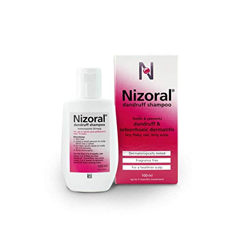 Nizoral Anti Dandruff Shampoo, Perfect for Dry Flaky and Itchy Scalp - 60 ml