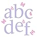 Childrens Alphabet Wall Stickers, 26 stickers a -z and 33 Butterfly Stickers