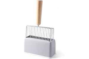 croselyu Pet Cat Litter Scoop Filter Cat Litter Cat Poop Cleaning Tool High-grade ABS Plastic Cat Litter Scoop Is Durable and Easy To Clean, 1 Pce (Grey)