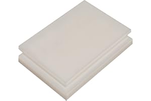 S-POLYTEC PE-HD Platte Zuschnitte | WEIß NATUR | 2-15mm | VERSCHIEDENE FORMATE | Top Qualität (49 x 49cm, 10mm)