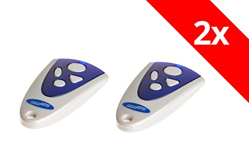 2 x Novoferm Tormatic Novotron Handheld Transmitter 504 4-Command 433 MHz MAX43-4 Keeloq Radio Transmitter Remote Control Garage Door Opener