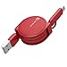 Price comparison product image Retractable USB Cable 2 in 1 Lightning Micro Charging Cable Data line 1m Portable Roll Up 4 Color Travel Cable Adapter for Apple iPhone 7/7 Plus/6s/6s Plus/6/6 Plus/5/5S/SE Samsung HTC Nokia Sony LG