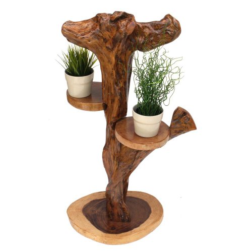 Teakproducts TPwood BS750 Möbel & Dekoration exotische Blumensäule aus