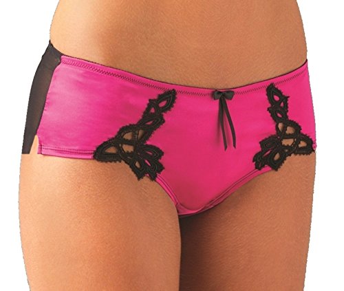 Ultimo-Glamour-Motif-Shortie-Briefs-with-Sheer-Mesh-Rear