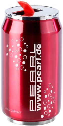 PEARL Thermo-Trinkbecher im Getränkedosen-Design rot, 220 ml - 2