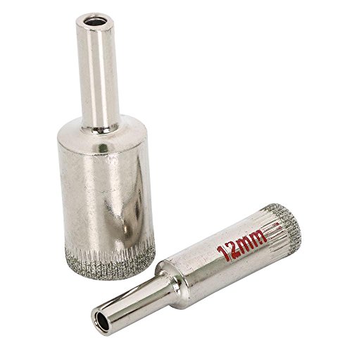 Yahee 10x Glasschneider Bohrer Bohrkrone Diamant Lochsäge Rund 6-30mm, Silber - 7