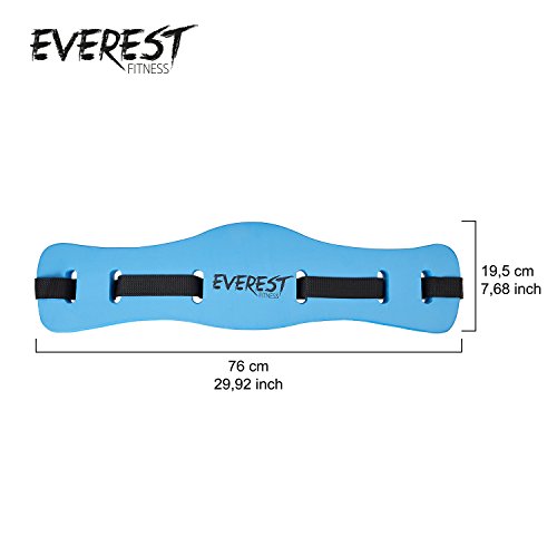 EVEREST FITNESS Aqua-Jogging-Gürtel für Wassersport und Schwimm-Training, sichere Schwimm-Hilfe bis 100 kg Körpergewicht, universell verstellbar, aus hochwertigem Schaumstoff mit 2 Jahren Zufriedenheitsgarantie – Schwimm-Gürtel / Water-Jogging-Gürtel / Tiefwasser-Jogging-Gürtel / Schwimmgürtel - 3