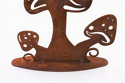 Edelrost Schwammerl / Pilze Metalldeko für den Herbst, Verzieren Sie den Hauseingang, Komode oder Fensterbänke - 3