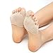 OverDose Damen Unsichtbare Yoga Gymnastik nicht Beleg-Socken Fünf-Finger-Socken (Khaki)