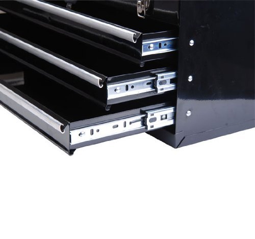 Homcom® Werkzeugkasten Werkzeugkoffer Werkzeugkiste Metall 540x290x220mm schwarz - 8