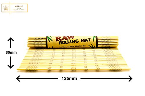 Raw Bamboo Rolling Mat mit 4 Raw Papers und 2 Broschüren von Raw Rolling Tips - 5