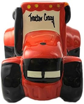 Personalised Red, Blue or Light Green Tractor money boxes with your childs name on the windscreen