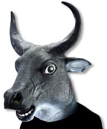 Stier Maske aus Latex