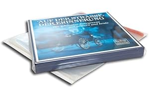 MC DAISON 10 Pezzi Busta Trasparente in polipropilene spessa 75my con strip adesiva per dischi LP 33 giri in vinile in BOX e COFANETTI di spessore fino a 30 mm