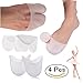 Produktbild Silikongel-Zehenkappen mit Polster für den Vorderfuß, gegen Schwielen und Blasen, für spitze, Ballet- und Tanzschuhe, 4 Stück