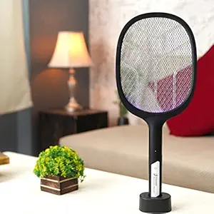 Classic Mosquito Racket with Warranty(6 Months) | Rechargeable Insect Killer | Mosquito Bat with LED Lights | 1200mAh Lithium Ion Battery | Made in India
