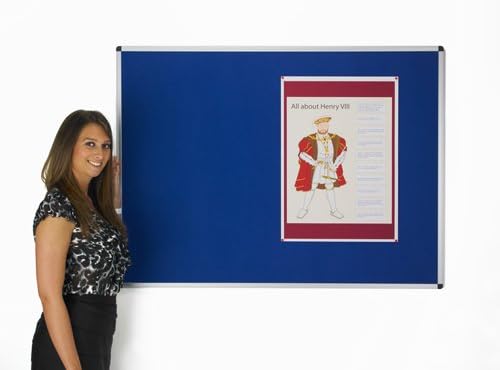 Aluminium framed Fire Rated Felt Notice Board (1800mm x 1200mm)