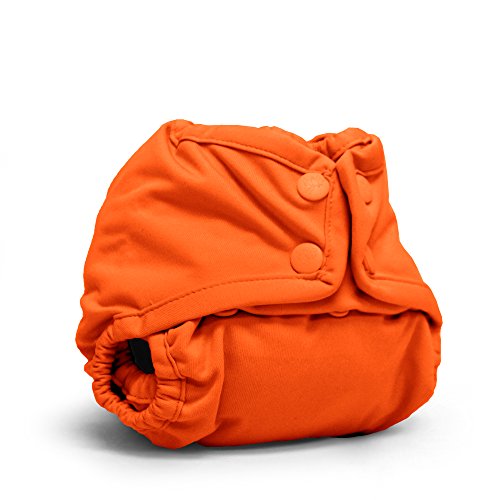 Kanga Care  Boys Newborn Snap Cloth Nappy Cover (0 - 3 Months, Orange Poppy)