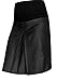 Mija - Elegant double fold Smart Office Maternity Pregnancy skirt 1017 (UK18 / XXXL, Black)