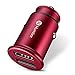 Produktbild Auto-LadegerätHumixx (Phantom Serie) 24W / 4.8A 2-Port USB Kfz Ladegerät Power IQ Premium Alloy schnelles Auto-Ladegerät für iPhone 8, iPhone 8 Plus, iPhone X,samsung s8/s8plus nd anderes Gerät-Rot