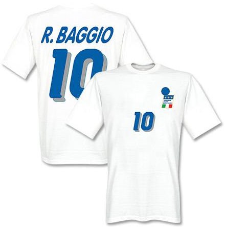 Airosportswear Roberto Baggio Italy 1994 Away T-Shirt (White)