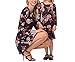 Produktbild Swallowuk Damen Mädchen Langarm Elch Drunck Kleid Eltern Kind Kleid Weihnachten Dress Mode Mutter und Kinder Outfits (S, Schwarz)
