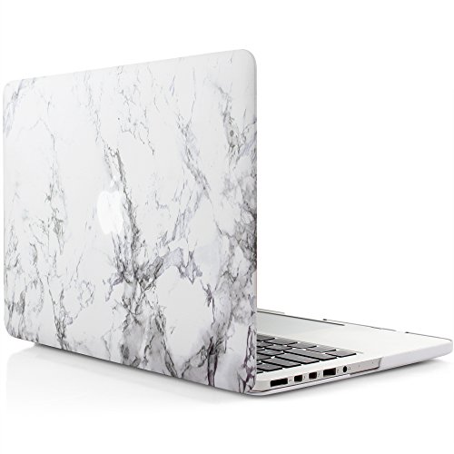 iDOO MacBook Schutzh  lle   Hard Case Cover Laptop H  lle  F  r MacBook Pro 13 Zoll mit Retina Display - ohne CD-Laufwerk  A1425 A1502  - matt  wei  e