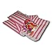 Produktbild EPOSGEAR 100 Rosa Pink Süßigkeiten Streifen Papiertüten Süßes Geschenk Taschen Tüten 5" x 7" (125mm x 175mm) - Ideal für Geschenkläden, Hochzeitsbevorzugungen, Süßigkeiten Wagen, Buffets usw