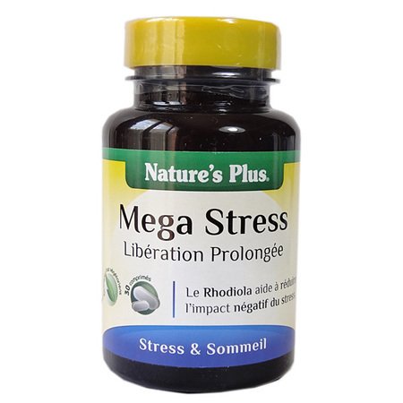 Nature s plus - Mega-stress action prolongée - 30 comprimés - Contre la déprime et le stress