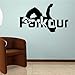 Produktbild springer - wand aufkleber parkour design wandsticker zuhause inneneinrichtung extremsport parkour tapete 57x34cm