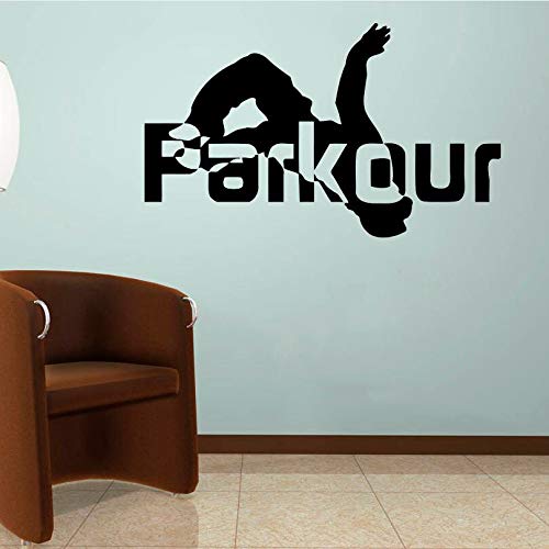 Preisvergleich Produktbild springer - wand aufkleber parkour design wandsticker zuhause inneneinrichtung extremsport parkour tapete 57x34cm