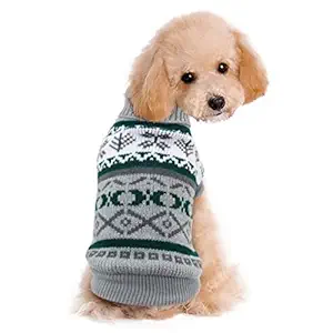 Gojira/Pet/Dog/Cat Woolen Sweater/Winter Clothes (Grey) (L)