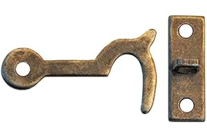 KeyMet 10 Kassettenhaken Schatullenverschluß Schatullen - Überfalle Alt Messing