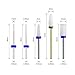 WILSON Ceramic Grinding File Bits Set for Acrylic Salon Art Nails Design, 6 in 1
