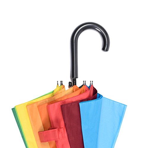 Rainbrace-Unisex-Rain-Umbrella-Long-handle-Rainbow-Fashion-Strongly-Windproof-Oversized-Outdoor-Umbrella-with-10-Ribs