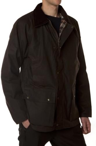 Hunter Outdoor Horseman Mens / Ladies Wax Jacket Inc Free Tin of Wax Proofing - Large - Brown