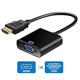 【Lightweight Gadget】: Der kompakte, tragbare Benfei HDMI-zu-VGA-Adapter verbindet Computer, Desktop, Laptop oder andere Geräte mit HDMI-Anschluss mit einem Monitor, Projektor, HDTV oder anderen Geräten mit VGA-Anschluss. Es ist leicht, Sie können es in Ihre Tasche stecken und es überall hin mitnehmen.