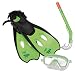 Produktbild Kinder Tauchset Schwimmflossen Taucherbrille Schnorchel 3-6 Jahre
