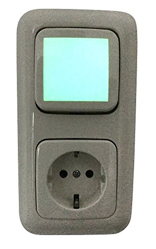 Leuchtaufkleber für Lichtschalter, Leuchtsticker, 16 Quadrate, im Dunkeln leuchtend, lange Leuchtkraft, jeweils 4 x 4 cm, passend für alle herkömmlichen Lichtschalter