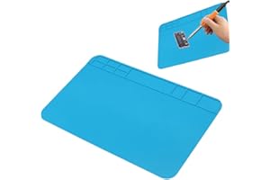 KARELLS Silicone Soldering Mat, Heat Resistant Work Mat, 500℃ Heat-Resistant Silicone Work Repair Mat, Resistant Insulation Silicone Mat, for Phone Computer Watch Electronic Repairs,30×20cm