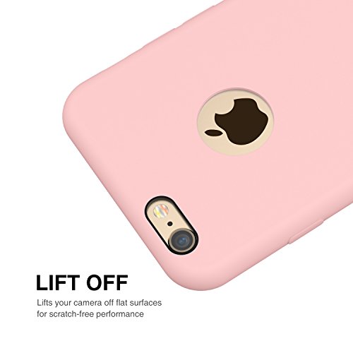 RANVOO [RAINBOW] iPhone 6s /6 Case, Soft Silicone Case, Compatible with Universal Magnetic Car Mount, Pink