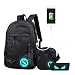 Produktbild Rucksack USB wiederaufladbare Schulrucksack Set Oxford Tuch Laptop Tasche Rucksack Daypacks Backpack Schulrucksäcke Umhängetasche Federmäppche für Mädchen Jungen & Kinder Jugendliche Damen Herren