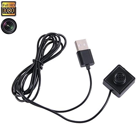 Spy Camera Button 1080P Hidden Camcorder ,Prweyn® HD Mini DV Camcorder / 24 Hours Audio Video Loop Recording 2 Meters USB Cable / Support Mobile Power Charge