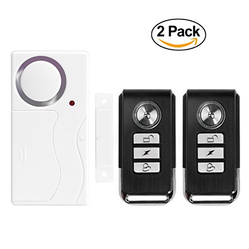 Preisvergleich Produktbild Home Wireless Diebstahlschutz Fernbedienung Tür- und Bewegungsmelder Magnetismus + Vibration Sicherheit Alarme – 2 in 1 anti-burglar Security Alarm System mit 2 Fernbedienung